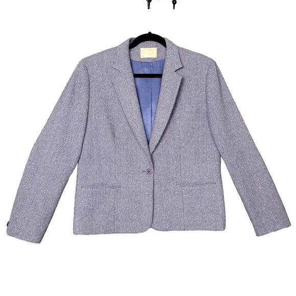 PENDLETON Purple Virgin Wool Single Breasted Lined Blazer USA ~SIZE SMALL - Picture 1 of 14